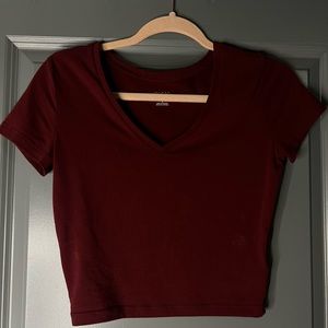 Wild fable red cropped t shirt
